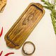 Заказать Прямоугольная тарелка для подачи из дуба 27*10см Эйла. woodenfood. Ярмарка Мастеров. . Разделочные доски Фото №3