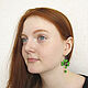 Clover Shamrock Earrings Green Polymer Clay Earrings. Earrings. Bionika - Polymer Clay Jewelry (Bionika). My Livemaster. Фото №6