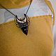 Obsidian pendant with halagaz fleece (p-011-06). Pendants. #Ofel_way. My Livemaster. Фото №4