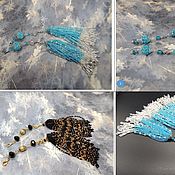 Материалы для творчества handmade. Livemaster - original item Blanks for jewelry: Bead brushes. Three. Handmade.