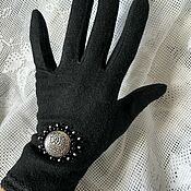 Гламурные шелковые трикотажные перчатки