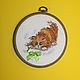  вышивание Азартный Рыжик. Декор. Littledecor-and-giftshops-. Ярмарка Мастеров.  Фото №5