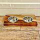 Stand for bowls made of elm slab. Bowl Stands. uloft. My Livemaster. Фото №4