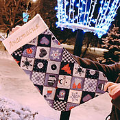 Сувениры и подарки handmade. Livemaster - original item Personalized New Year sock for gifts.. Handmade.