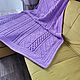 Knitted plush plaid of large knitting. Bedspreads. Vyazanye izdeliya i MK iz Alize Puffi. Ярмарка Мастеров.  Фото №5
