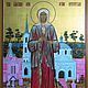 Рукописная икона Ксении Петербургской, Христа ради юродивой
Живописное исполнение с дополнительными элементами
