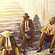 Винтаж: Англия.Картежники.Импрессионизм.Жанровая.Холст.Картина. Статуэтки винтажные. Антик.Декор.Винтаж. Ярмарка Мастеров.  Фото №4