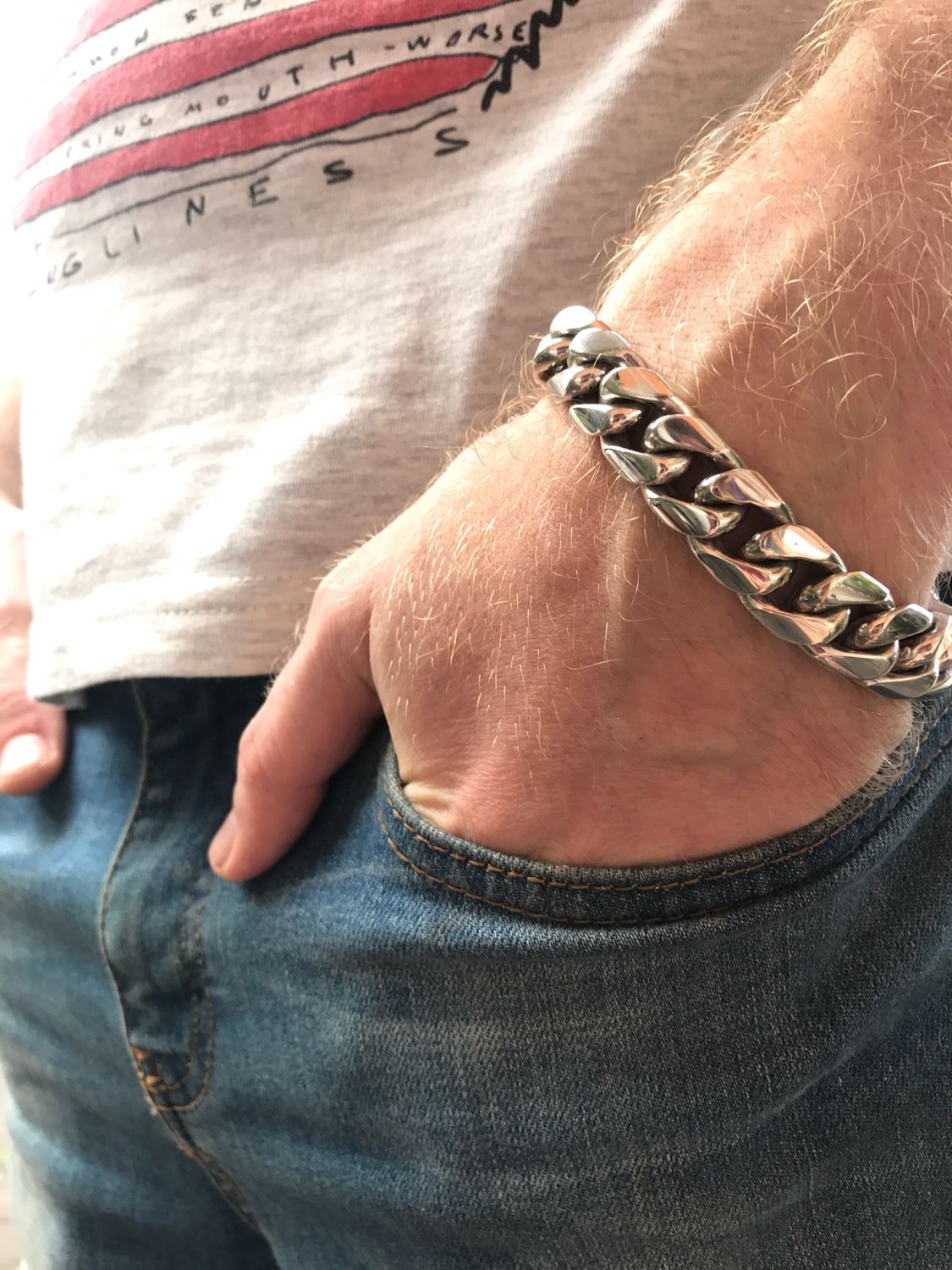 Серебряные браслеты мужские толстые