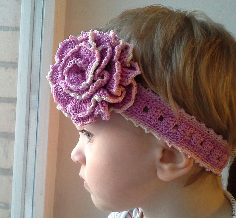 Вязание повязки на голову для девочки