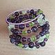 Bracelet 5 layers: amethyst, chrysolite, prenite. Bead bracelet. @balance4life. Online shopping on My Livemaster.  Фото №2