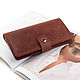 Genuine leather purse with 11 compartments sewn by hand seam, Purse, Moscow,  Фото №1