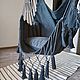 Подвесное кресло качеля с кисточками из ткани, Качели садовые, Кемерово,  Фото №1