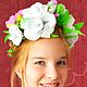 Vestido de boda de la decoración de una Corona de flores para la novia, Wedding veils, Novosibirsk,  Фото №1