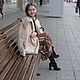 Дубленка Филин с вышивкой. Дубленки. Авторская одежда  Ksenya Shishkina. Ярмарка Мастеров.  Фото №5
