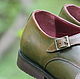 Модель 13. Зеленые двойные монки. Обувь. Elefanti shoes. Ярмарка Мастеров.  Фото №5