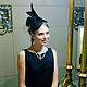 Коктейльная шляпка «птица». Шляпы. EDIS | дизайнерские шляпы Наталии Эдис. Интернет-магазин Ярмарка Мастеров.  Фото №2