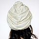 Order Turban hat hijab IVORY double silk. TURBAN SVS. Livemaster. . Caps Фото №3