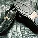 Order Genuine crocodile leather moccasins, handmade, black color!. SHOES&BAGS. Livemaster. . Moccasins Фото №3