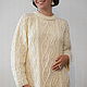 Aran dress Galadriel. Dresses. Natalia Bagaeva knitting (nbagaeva). My Livemaster. Фото №4