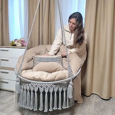 Дача и сад ручной работы. Ярмарка Мастеров - ручная работа Подвесное Кресло-качели макраме/ Кресло-гамак. Handmade.