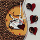 Мини часики "Влюбленным в кофе", Часы классические, Новосибирск,  Фото №1