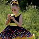 "Стиляга" пышное платье в горох. Платье. Birikina kids (Бирикина). Ярмарка Мастеров.  Фото №5