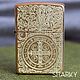 Зажигалка Zippo 204B Brushed с гравировкой на заказ (оригинал, США). Зажигалки. Мастерская гравировки SHARKY (Дана). Ярмарка Мастеров.  Фото №10