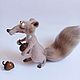 Saber-toothed crazy squirrel. Felted Toy. white-rat (bitterteddy). Online shopping on My Livemaster.  Фото №2