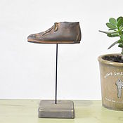 Для дома и интерьера handmade. Livemaster - original item Children`s vintage Shoe on stand decor Vintage Loft. Handmade.