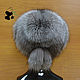 Hat fur women's Fox fur Blue frost. DF-54. Caps. Mishan (mishan). My Livemaster. Фото №6