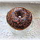 Sweet jar "Donut with chocolate and caramel". Jars. Cute area (Daria). Online shopping on My Livemaster.  Фото №2