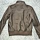 Винтаж: Серая кожаная куртка унисекс Okay, Германия, 46 размер. Куртки винтажные. Vintazh_Vip_Stock. Ярмарка Мастеров.  Фото №5