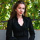 Black blouse 'CHIC-Ko'. Blouses. ALISA. Online shopping on My Livemaster.  Фото №2