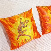 Для дома и интерьера handmade. Livemaster - original item Set (2 PCs.) batik pillows 