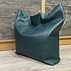 Заказать Сумка-шоппер, сумка-мешок из натуральной кожи. BAG-LI  (kozh-dikovinki). Ярмарка Мастеров. . Сумка-шоппер Фото №3