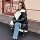  Роскошная дубленка авиатор. Дубленки. Alekseeva. Интернет-магазин Ярмарка Мастеров.  Фото №2