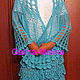 Knitted skirt.Sky blue. Skirts. Galina-Malina (galina-malina). My Livemaster. Фото №4