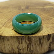 Украшения handmade. Livemaster - original item 20.25 r-r Ring green tinted agate (ZTA202592). Handmade.