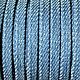 Джинсовый  шнур плоский 5 мм  голубой, Шнуры, Москва,  Фото №1