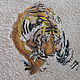 Полотенце с вышивкой "Тигр", Полотенца, Люберцы,  Фото №1