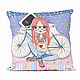 Gift for a teenage girl Decorative pillowcase 40h40 with pocket, Pillow, Moscow,  Фото №1