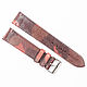 Camouflage Pink Genuine Leather Strap, Watch Straps, Moscow,  Фото №1