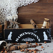 Для дома и интерьера handmade. Livemaster - original item Короб ящик для кухни из кедра " Чаепитие у Испанской лестницы". Handmade.