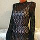 Order Elegant dress 'Black Swan-3'. hand knitting from Galina Akhmedova. Livemaster. . Dresses Фото №3