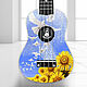 Укулеле(сопрано)"Голуби"гавайская гитара. Укулеле (гавайская гитара). Guitar & Ukulele art Studio. Интернет-магазин Ярмарка Мастеров.  Фото №2