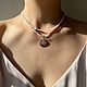 Чокер из розового опала. Чокеры из камней. Чокер. 4NADYA Jewelry. Интернет-магазин Ярмарка Мастеров.  Фото №2