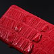 Кошелек-клатч из кожи крокодила IMA0032R2. Кошельки. CrocShop товары из экзотической кожи. Ярмарка Мастеров.  Фото №5