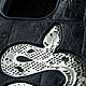 Premium iPhone Metal Snake CROC - кожаный чехол iPhone со змеей. Чехол. Euphoria HM. Ярмарка Мастеров.  Фото №5