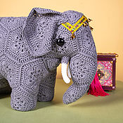Куклы и игрушки handmade. Livemaster - original item Stuffed Animals: Indian elephant African elephant. Handmade.