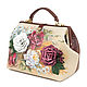 Order Bag 'Roses''. Pelle Volare. Livemaster. . Valise Фото №3